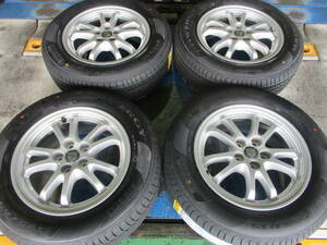 【中古+未使用】トヨタ 純正 アルミ 15x6.5J 5H 100 +40 4本 1台分 195/65R15 2023年 低燃費 エコ プリウス ウィッシュ アリオン カローラ