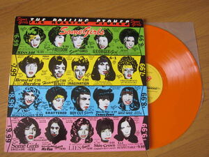 □ROLLING STONES SOME GIRLS オランダ盤オレンジカラーレコード美盤！検閲前ジャケ UKマトリクス
