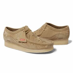 【新品未使用】 23SS 新品 SUPREME シュプリーム CLARKS ORIGINALS WALLABEE クラークス ワラビー 靴 くつ ブーツ US9 即決早い者勝ち