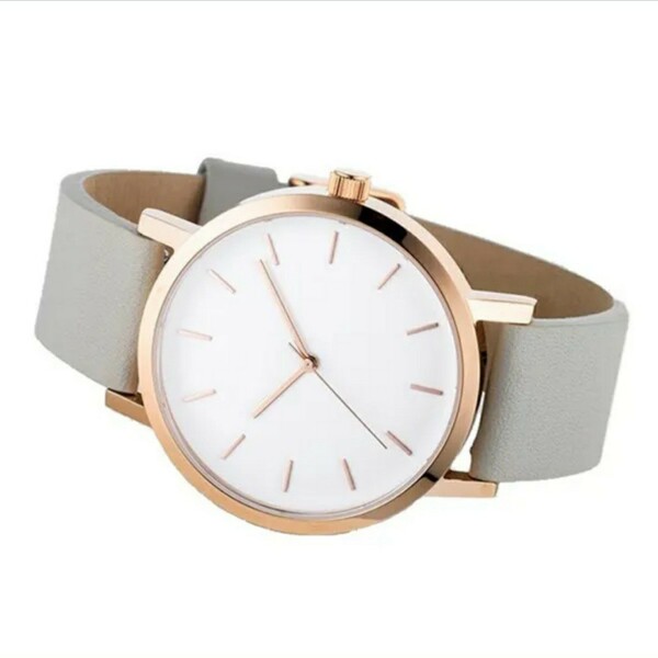 新品　腕時計　シンプル　ビジネス　プライベート グレイ&ホワイト　2
