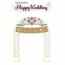 コンコンブル　WELCOME アーチ　Happy Wedding　イースター　デコレ　DECOLE　concombre　結婚式　ウエディング　マスコット　_画像1