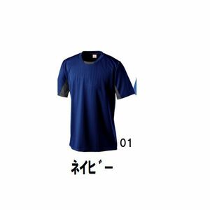 999円 新品 レディース メンズ サッカー フットサル 半袖 シャツ 紺 ネイビー サイズ130 子供 大人 男性 女性 wundou ウンドウ 1940