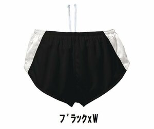 1199円 新品 メンズ ランニング パンツ ブラックxW サイズ120 子供 大人 男性 女性 wundou ウンドウ 5580 陸上