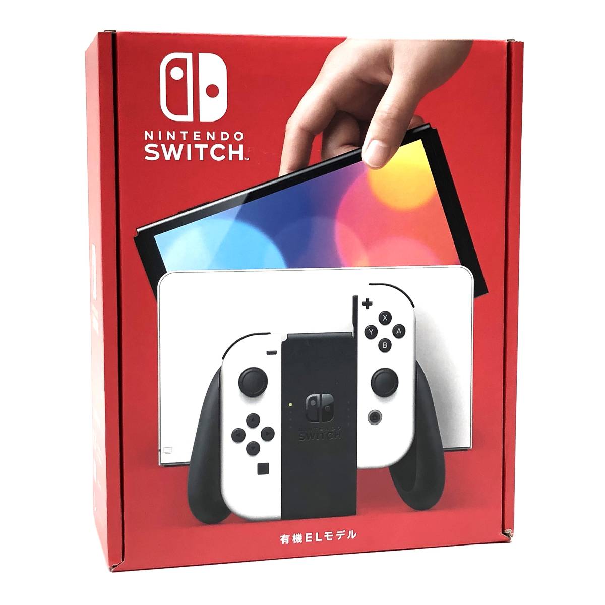 1円スタート 中古品 動作品 店舗印有 Switch本体 有機ELモデル