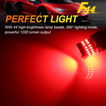 T20 LEDブレーキランプ ダブル球 ストップランプ 無極性 360度照射 T20ダブルブレーキライト2個セット 車検対応 ハイパワー1200LMで明るい_画像7