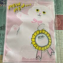 猫　白猫　ジップロック　ジップバッグ　ギフトバッグ　ラッピング　CAT ネコ　ねこ　送料120円〜_画像6