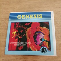 Genesis / Live at the Rainbow Theatre, London, U.K. 1973 （輸入盤日本仕様CD)　ジェネシス_画像1