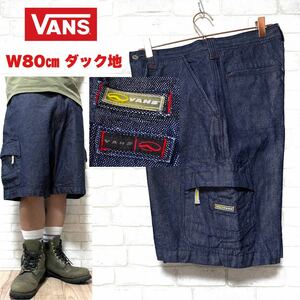 vans バンズ ダック地 デニムカーゴショーツ デニム