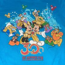 TDL/TDR30周年「ミッキー、ミニー、ドナルド、グーフィー、チップ＆デール、クラリス」Tシャツ/100 ハピネスバルーン　水色_画像9