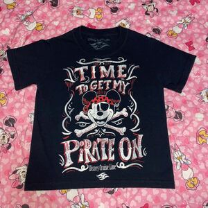 DCL「ディズニークルーズライン　パイレーツ　ミッキー」半袖Tシャツ　/USサイズXS 110 目安