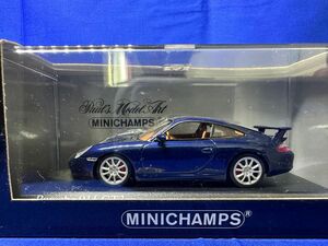 ミニチャンプス 1/43 ポルシェ 911 GT3 ブルー