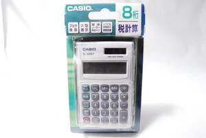 * unopened * CASIO Casio 8 column count machine SL-300LT battery & solar using together type . go in for person please! - that 2-