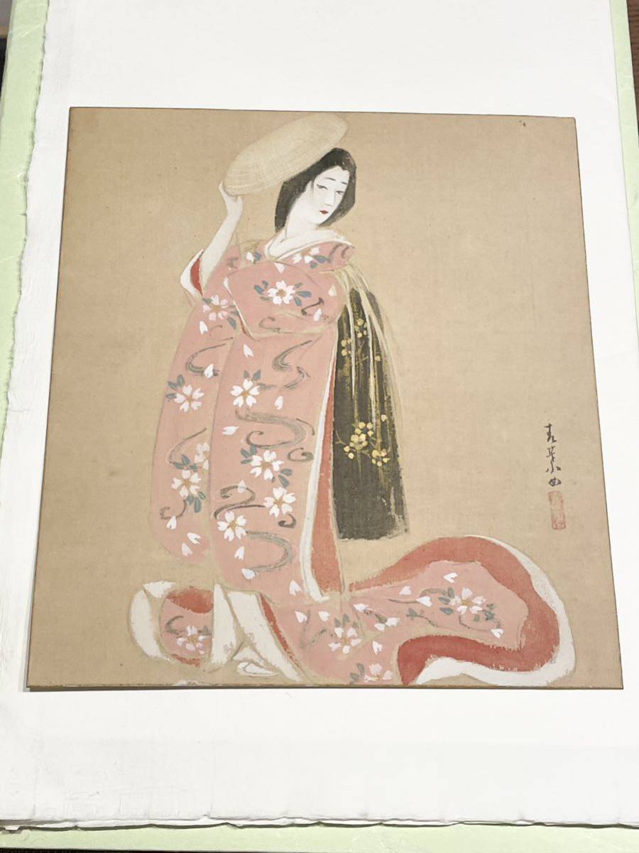 شراء فوري! نسخة من Aoba Kakiuchi/Sakura Beauty (البحث: Shinsui Ito, كيوكاتا كابوراجي, جيوكويو كوريهارا, ايهيو, كيجتسو كيكوتشي, شيماناريين, تسونيتومي كيتانو, تشيجوسا كيتاني, تيي ناكامورا, شوون إيكيدا, شوبا إيتو), تلوين, اللوحة اليابانية, شخص, بوديساتفا