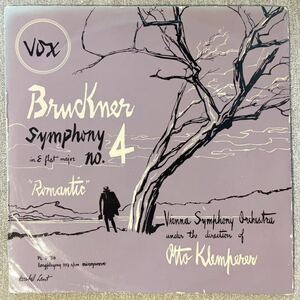 英vox【貴重フラット厚盤！】＊ クレンペラーのブルックナー 交響曲第4番 ロマンティック ＊ klemperer bruckner symphony romantic