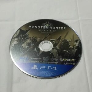 P46283 ◆PS4　モンスターハンター ワールド　ディスクのみ　ゲームソフト 送料180円 ★5点以上同梱で送料無料★