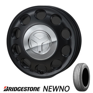 新品 ブリヂストン ニューノNEWNO 14インチ 155/65R14 タイヤ ホイール 4.5J+45 4/100 4本セット N-BOX N-WGN タント アルト スペーシア 軽