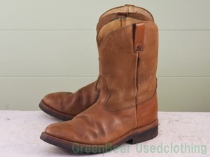 W108* Vintage pekos boots is good taste tea Brown men's 27cm