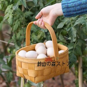 希少！在庫わずか バスケット 収納かご おしゃれ竹籠　編み 取っ手 持ち手　収納箱　小物入れ　茶道＊お菓子入れ　竹工芸