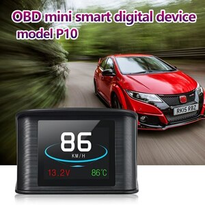 OBEST HUD OBD2 P10 車載 mini ヘッドアップディスプレイ スピードメーター OBD2/EU OBDII ディスプレイ表示 速度/水温/燃費/回転/走行距離