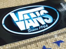 VANS ステッカー シール オーバル 黒青 タグ_画像3