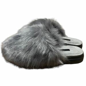 JEANASIS Jeanasis fur sandals 