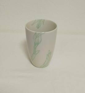  unused * six flower .* Sakamoto direct line *.* free cup * ceramics * not for sale 