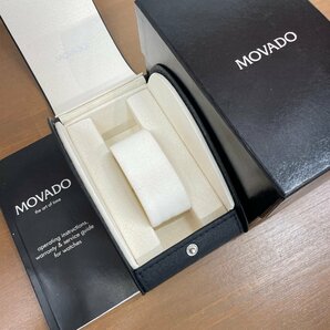 ω美品【MOVADO モバード レディースクォーツ 腕時計 84.A1.809 ホワイトシェル アナログウォッチ ステンレス バングルウォッチ】TK00416の画像10