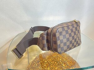 ★高級【Louis Vuitton ルイ・ヴィトン ジェロニモス ショルダー ダミエ エベヌ ブランド 茶系 レディース メンズ バッグ 日常使い】N074