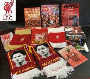 ◇イングランド　プレミアム【リヴァプールFC/The Reds　南野拓実　新品officialgoods　マフラー　等】サッカーキング　N05233