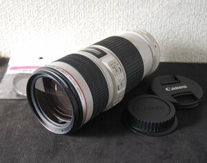 ☆綺麗【Canon / キャノン 高倍率望遠ズームレンズ EF 70-200mm F4L IS USM IMAGE STABILIZER ULTRASONIC 】フィルター付 N04217