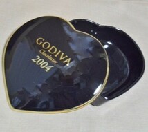 送料込 3点 GODIVA ケース ハート 2種 + 猫チャーム/ゴディバ 陶器 ラインストーン 小物入れ 限定 ボンボン入れ チョコレート バレンタイン_画像7