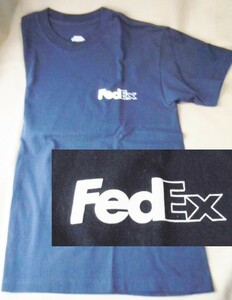 新品 FedEx Tシャツ 半袖 濃紺 Mサイズ/FedEX ロゴTシャツ 企業ロゴ メキシコ 海外