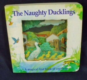 送料込 洋書 仕掛け 絵本 マジックウィンドウブック The Naughty Ducklings A Magical First Book of Counting/アヒル ダック 豚 雛 ヒナ