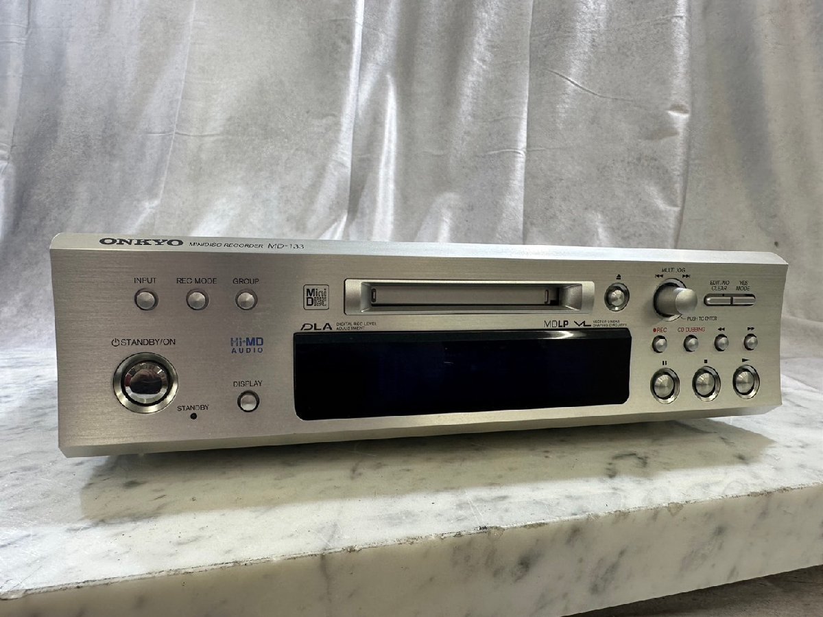 保障できる】 希少Hi-MD対応 ONKYO MD-133ミニディスクデコーダー 作動
