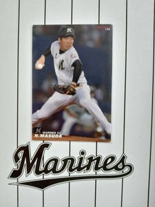 NPB カルビー プロ野球 チップス 2012年 第3弾 レギュラーカード 千葉ロッテマリーンズ 179 益田直也 背番号52 和歌山県出身 右腕 投手 