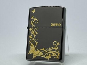 送料無料 ZIPPO[ジッポー]BUTTERFLY DESIGN /バタフライデザイン ゴールド 2BKG-BUT