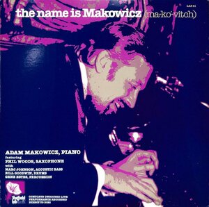 249079 ADAM MAKOWICZ / The Name Is Makowicz(LP)