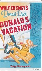 〆東京ディズニーランド ドナルドダック DONALD'S VACATIONテレカ