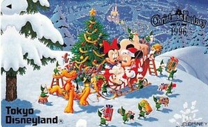 〆東京ディズニーランド クリスマス1996 ミッキーマウステレカ