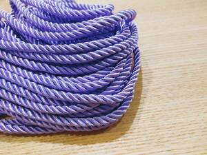 【送料無料】緊縛用 シルク縄 6mm × 10m 薄紫色 (検) 束縛 麻縄　SMロープ