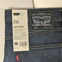 Levi's 511 NIKE SB W34 SKATEBOARDING アメリカ製 シリアルナンバー39 コラボ 限定品_画像2