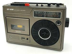 昭和レトロ SHARP KOJIMA GF-85M FM/AM アンティーク ラジオ カセットレコーダー シャープ ラジカセ【カセット〇 AM〇 FM× 現状品】