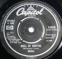 英シングル●WINGS／Mull Of Kintyre～夢の旅人(レコードコレクターズ2020年9月号ポール・ベスト・ソング43位)　全英1位 KENDUN刻印_画像3