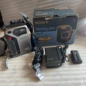 通電のみ確認 SONY ソニー Hi8ビデオカメラ CCD-SC9 ハンディカム handycam 元箱付き！