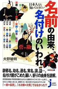 日本人なら知っておきたい名前の由来、名付けのいわれ じっぴコンパクト新書／大野敏明【著】