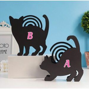  simple cat type natural mosquito repellent incense stick stand compact cordless saucer 