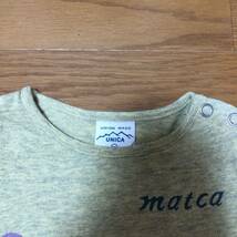 unica ユニカ matca 7分袖Tシャツ 七分袖 鳥柄 バード 80~85_画像2