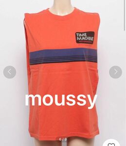 moussy マウジー ポップ ノースリーブTシャツ ヴィンテージ加工