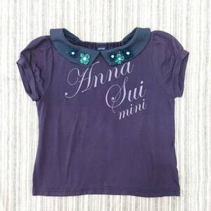 ^ including carriage ^* Anna Sui Mini * collar attaching * short sleeves cut and sewn *120.