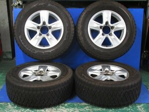 軽傷 溝あり ランドクルーザー 200 純正 18インチ 8J +60 PCD150 5穴 285/60R18 116Q タイヤ ホイール 4本 スタッドレス (g082496)